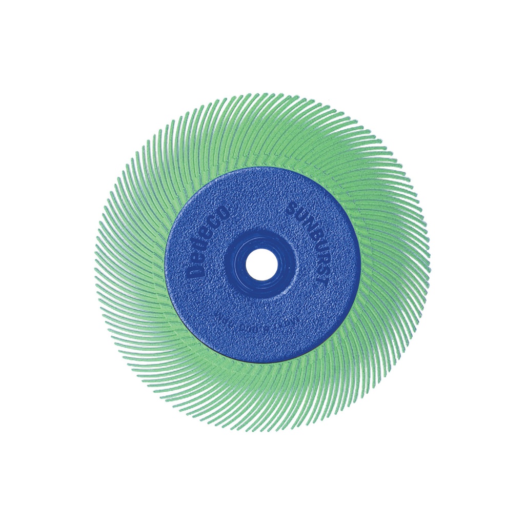 Dedeco® SUNBURST® Radial Discs - 6" 8-Ply, Light Green