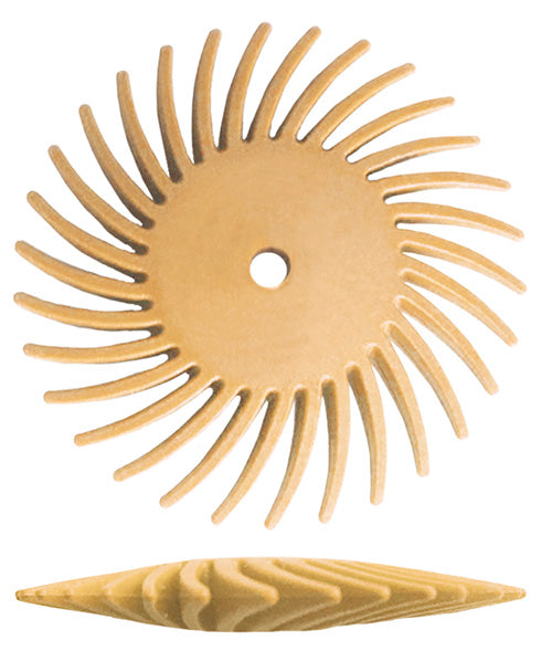 [145-5319] Dedeco® SUNBURST® Knife Edge Radial Discs - 7/8" Peach, 6 Micron (Pkg. of 48)