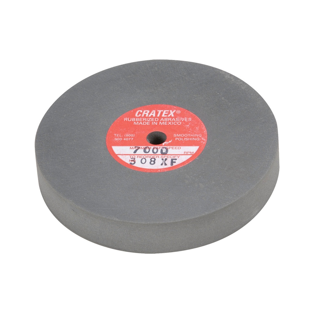 [146-0308] Cratex® Large Wheel, 3"x1/2" - 308 Extra-Fine
