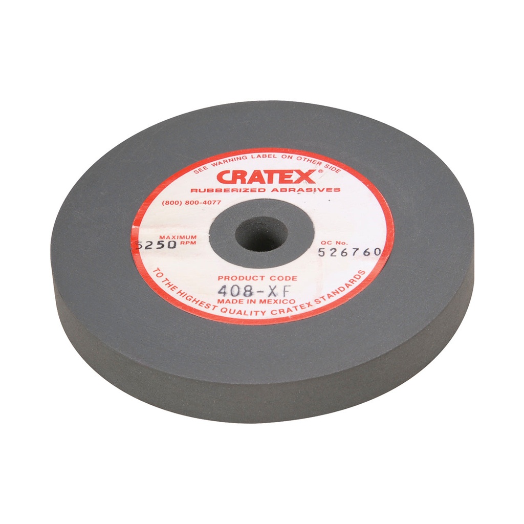 Cratex® Large Wheel, 4"x1/2" - 408 Extra-Fine