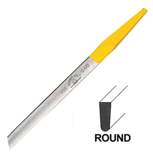 Grobet USA® Round 50 High Speed Steel Yellow Tang® Graver
