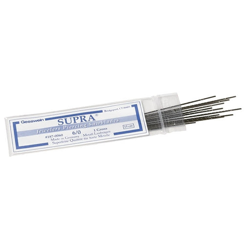SUPRA® Golden Piercing Saw Blades - #6/0, 1 Gross