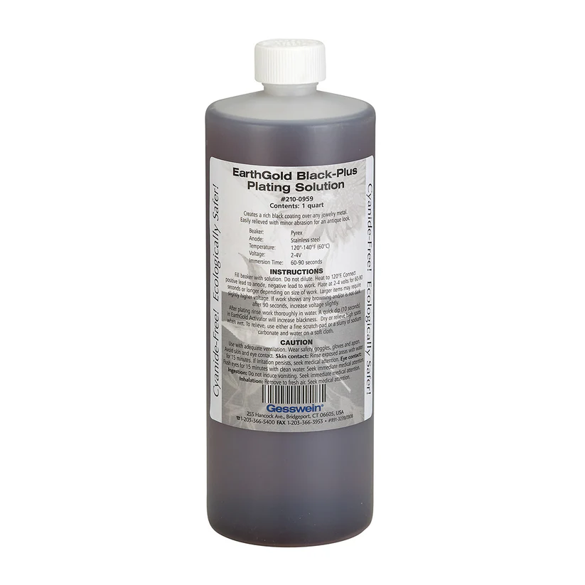 [210-0959] EarthGold Plating Solution Black Plus 1 Quart