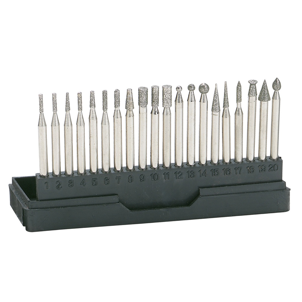 Economy Diamond Bur Set - 1/8" Shanks