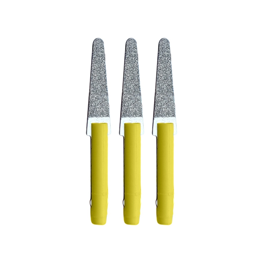 Mini-Filer Diamond Tips, 2mm Shank - Spatula, D64 (Pkg. of 3)