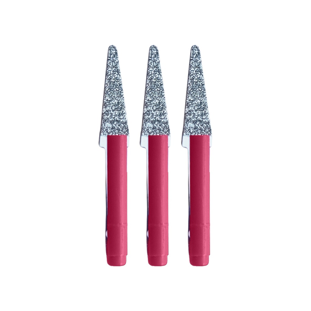 Mini-Filer Diamond Tips, 2mm Shank - Knife, D181 (Pkg. of 3)