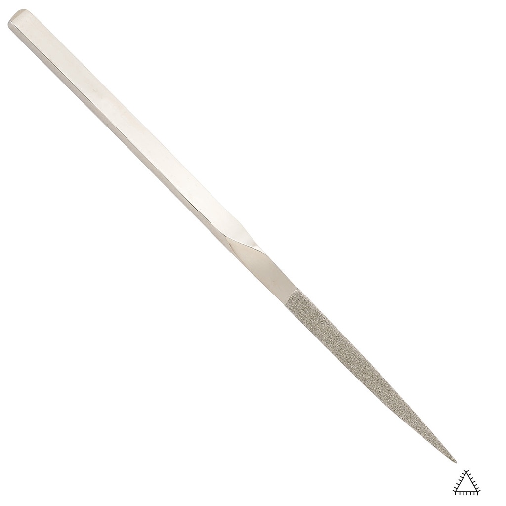Gesswein® Three-Square 400 Grit Heavy-Duty Diamond Hand File