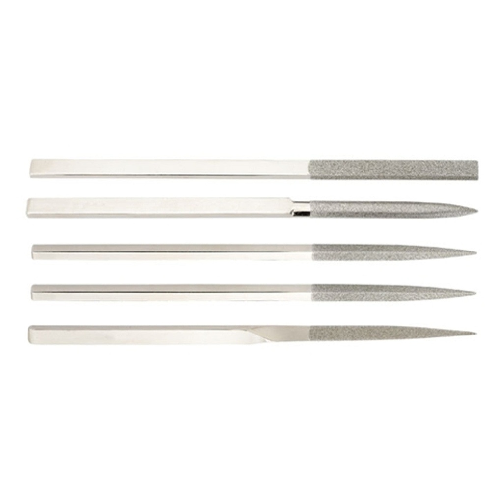 [241-0743] Gesswein® 400 Grit 5 piece set of Heavy-Duty Diamond Hand Files