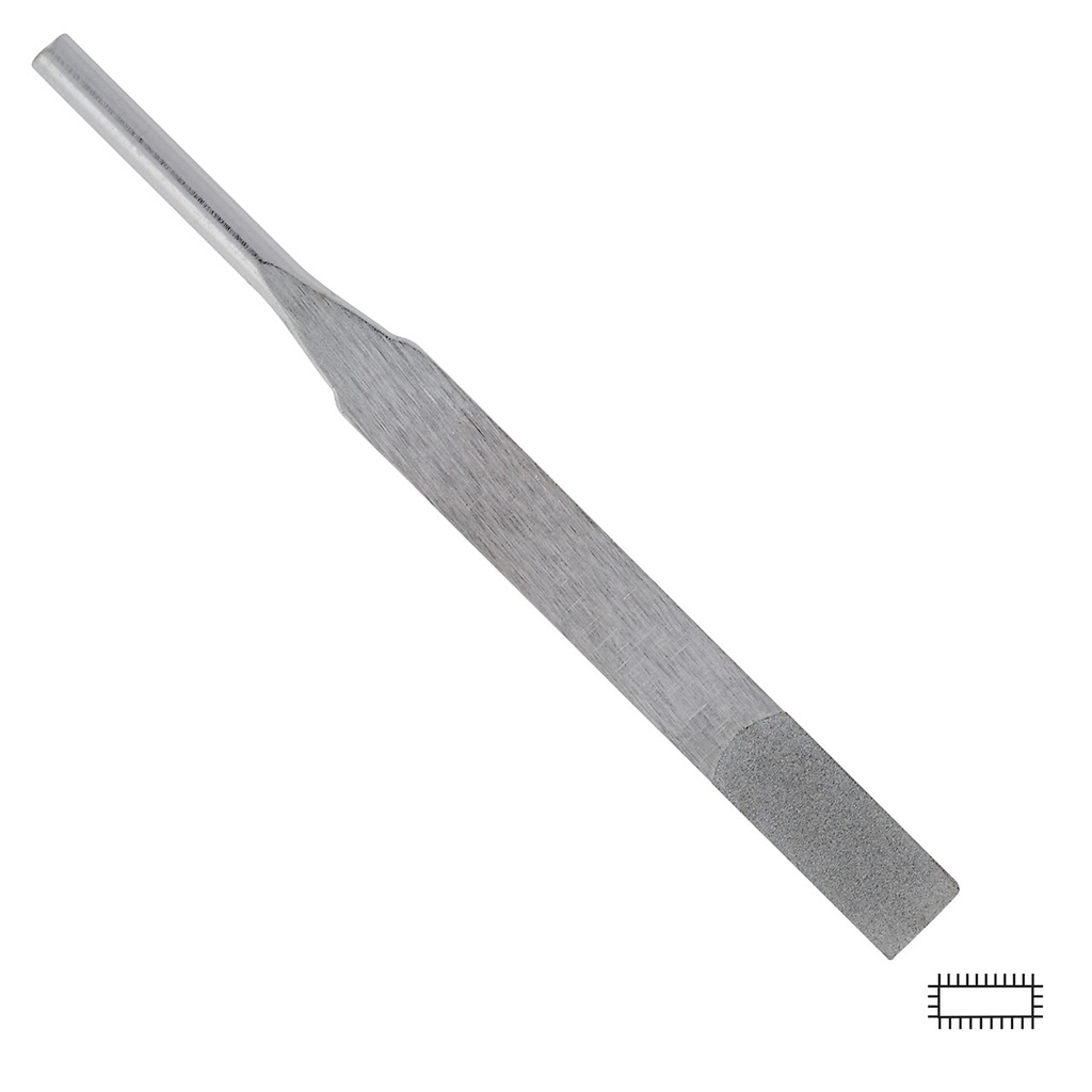 [241-0824] Gesswein® 6x72mm, 400 Grit, Tapered Diamond Poli File