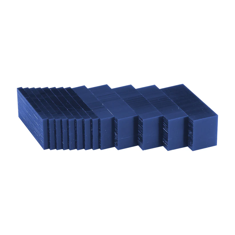 [261-7534] Matt™ Carving Wax Blocks & Slices - 1 lb. Slices Blue