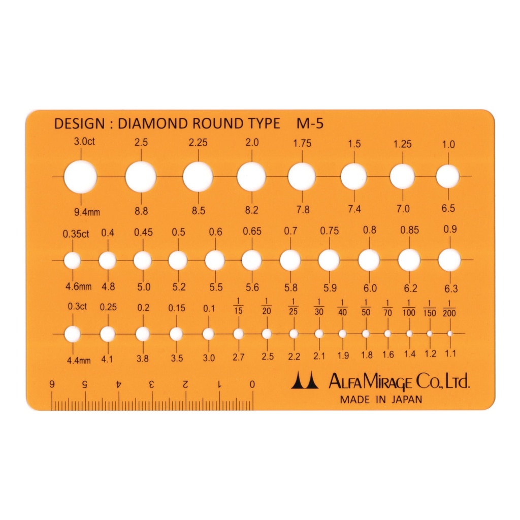 [265-2332] M-5 Diamond Round Template