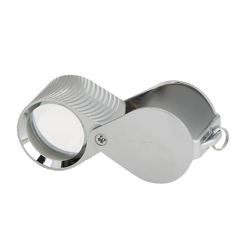[272-4038] 10X Diamond-Cut Triplet Loupes, 18mm Lens - Silver