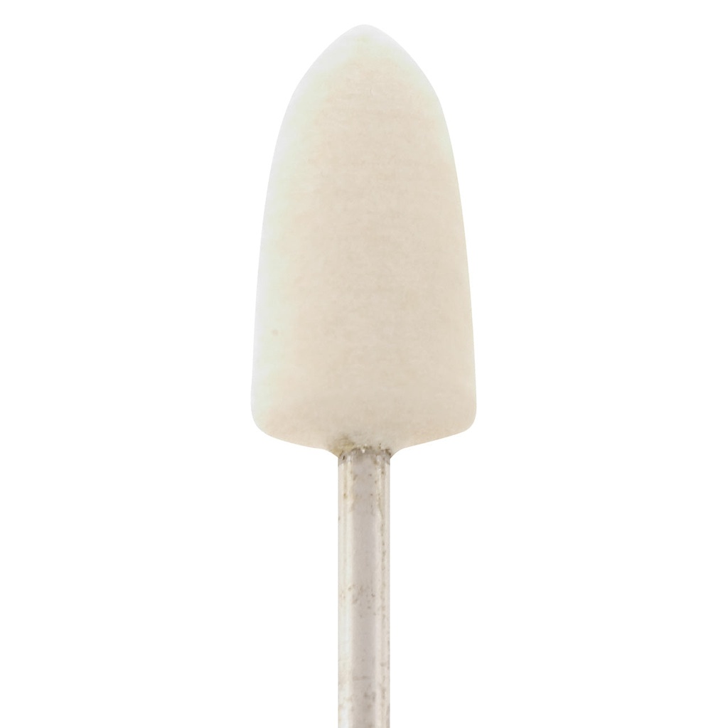 Mounted Felt Bobs, Round & Cone - 1/8" Shank, 1031 Hard  (Pkg. of 12)