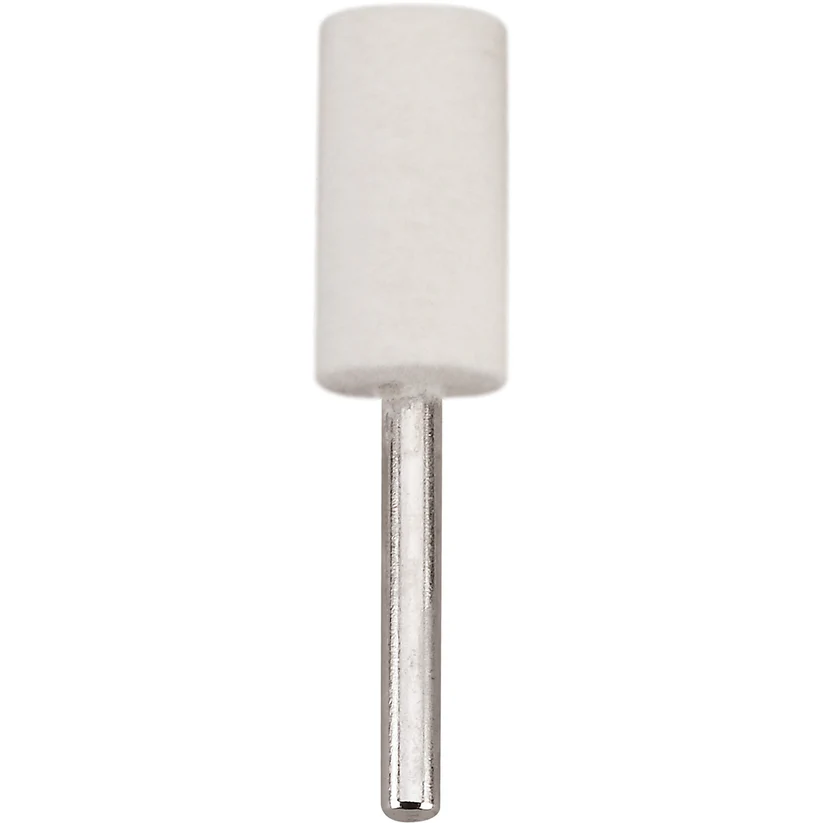 Mounted Felt Bobs, Cylinders - 1/4" Shank, 1113 Hard  (Pkg. of 12)
