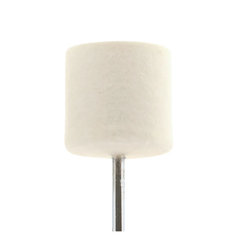 Mounted Felt Bobs, Cylinders - 1/8" Shank, 1114 Hard  (Pkg. of 12)