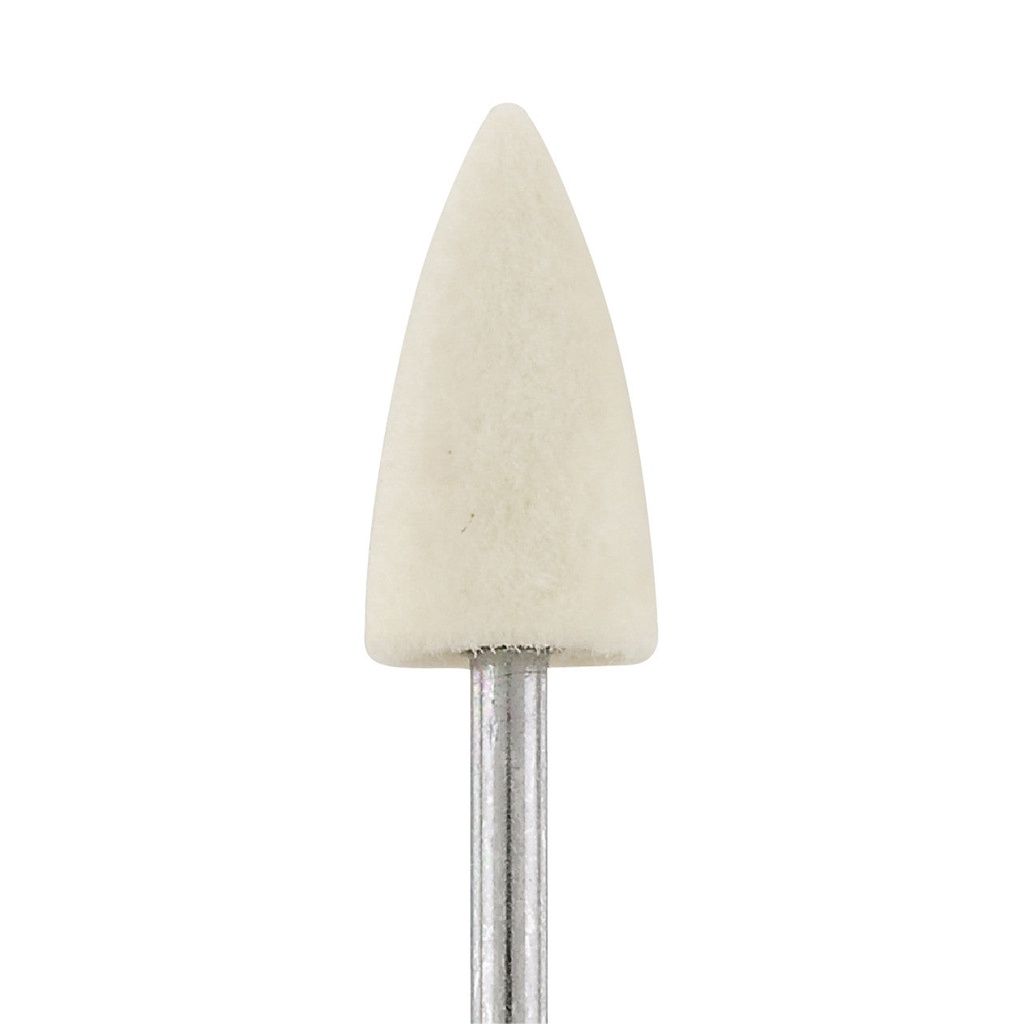 Mounted Felt Bobs - 3/32" Shank, Point, Hard