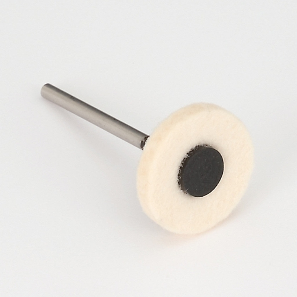 [288-2209] Soft Felt Plastic-Hub Wheel - 3/32" shank