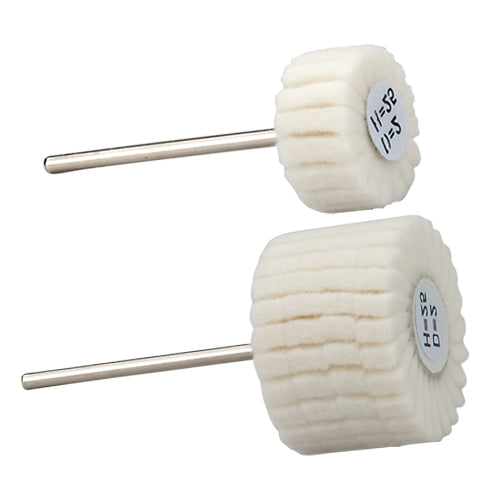 [288-2213] Felt Flap Wheels, 1/8" Shank - 3/4" Diameter