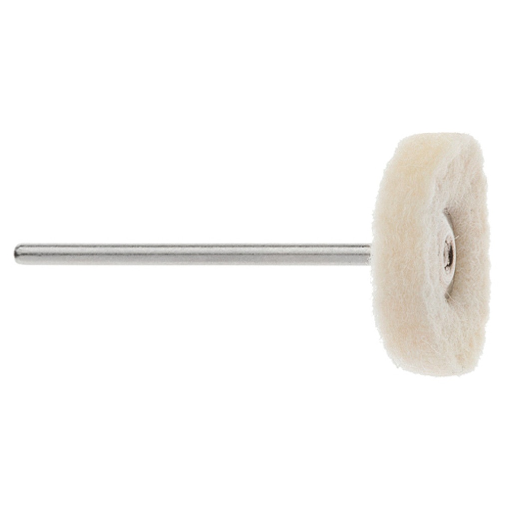 [288-2224] 7/8" Soft Mounted Felt Wheel 1/8" Shank