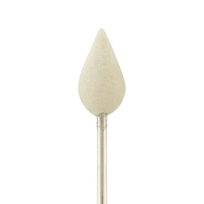 Mounted Felt Bobs - 3/32" Shank, Flame, Medium (Pkg of 12)