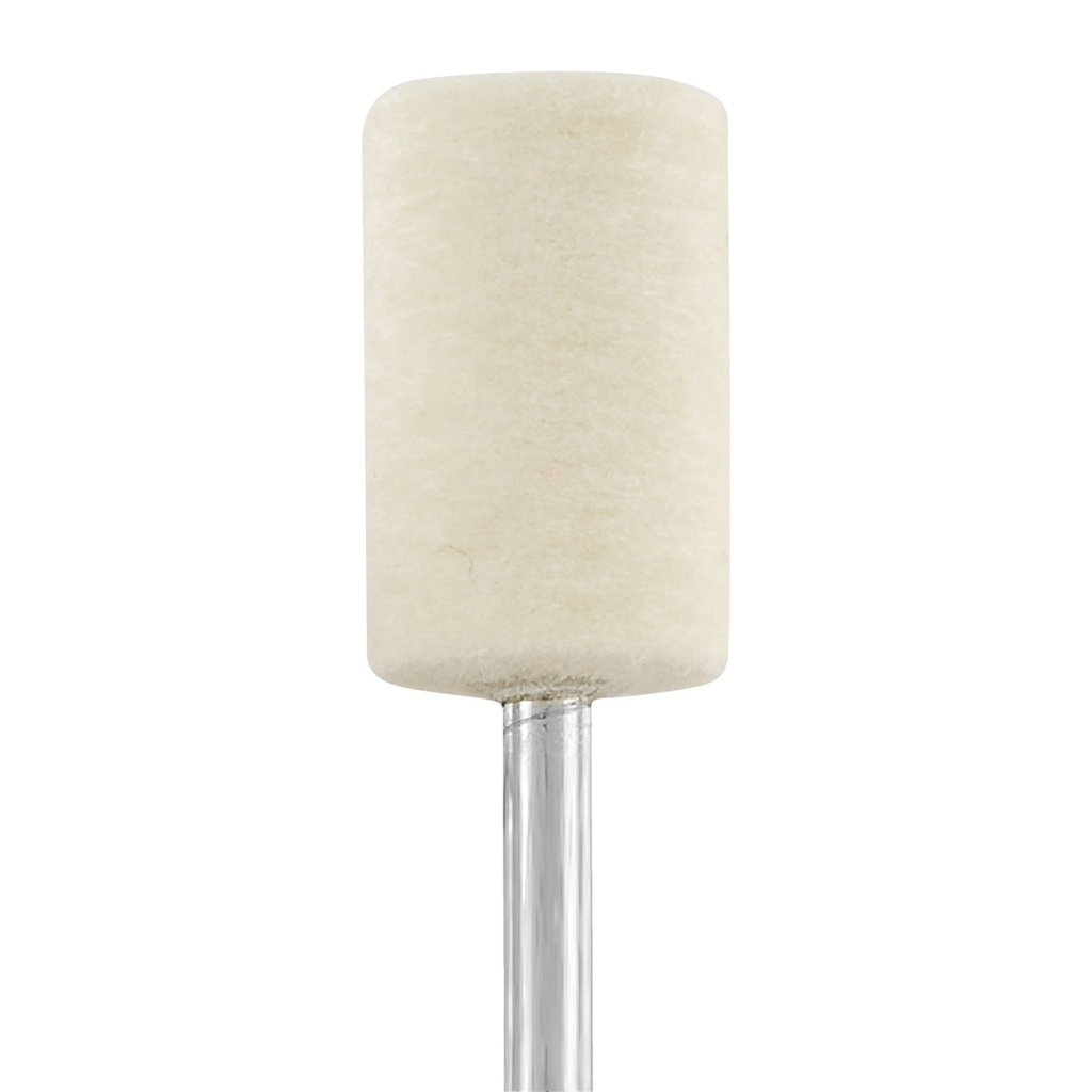 [288-2335] Mounted Felt Bobs - 3/32" Shank, Cylinder, 3/8" x 5/8", Medium (Pkg of 12)