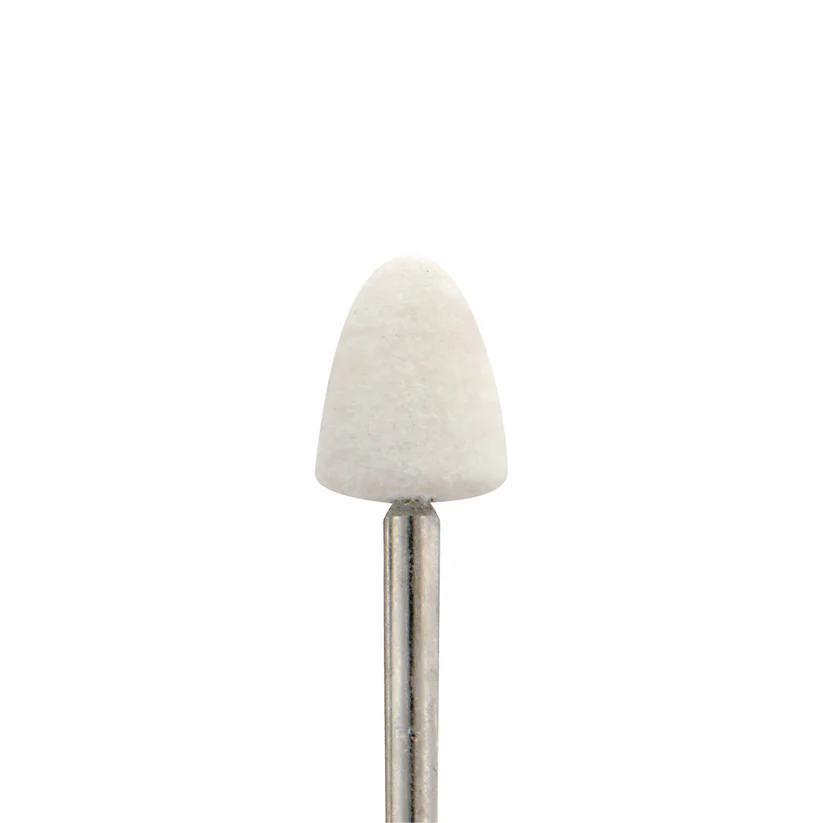 Mounted Felt Bobs, Round & Cone - 1/8" Shank - 1010 Soft  (Pkg. of 12)