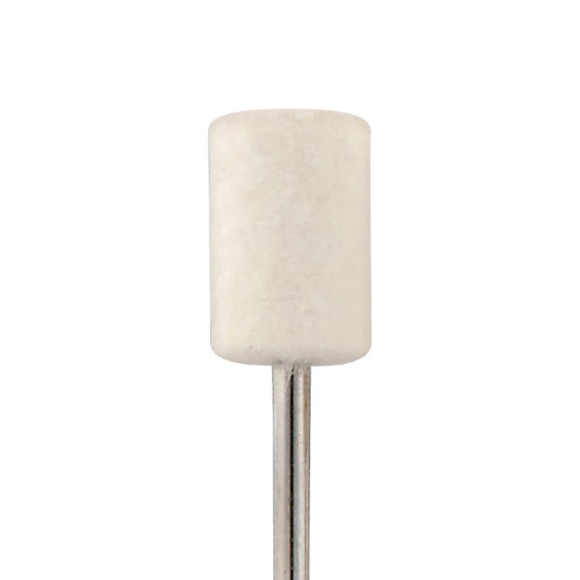 [290-1105] Mounted Felt Bobs, Cylinders - 1/8" Shank - 1105 Medium  (Pkg. of 12)