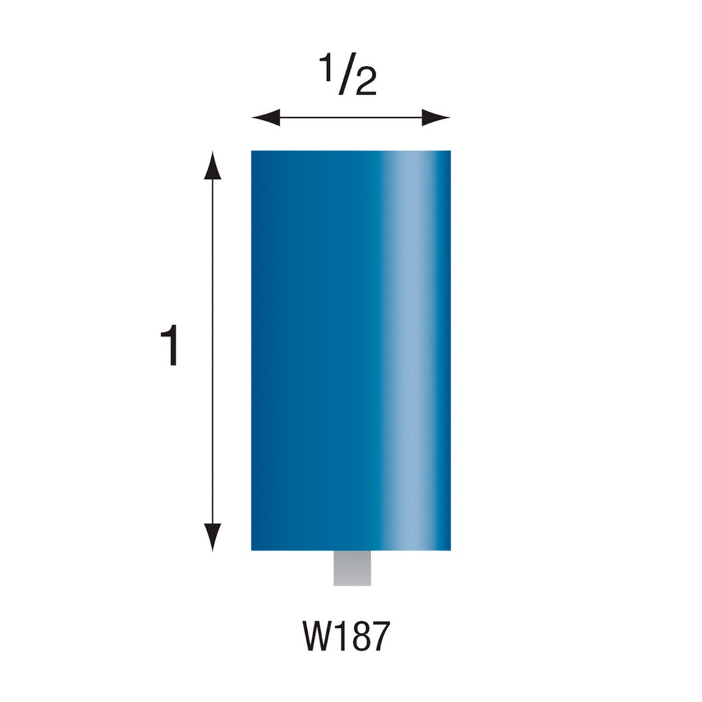 [305-1450] W145 Blue Mounted Points 1/8" Shank (Pkg of 24)