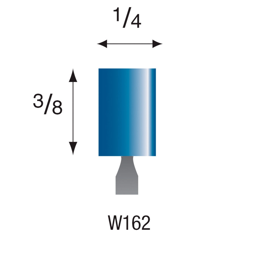 [305-1750] W175 Blue Mounted Points 1/8" Shank (Pkg of 24)