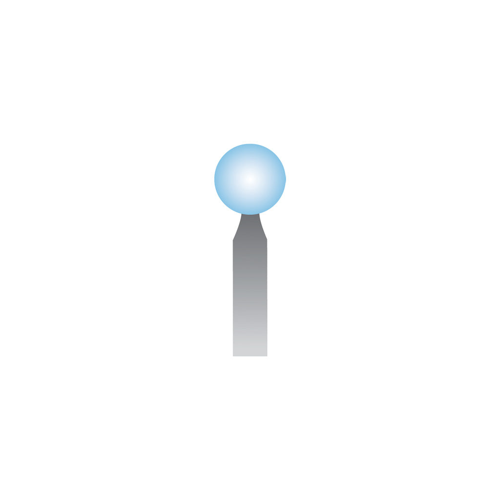 B123 Light Blue Mounted Points 3mm Shank (Pkg of 24)