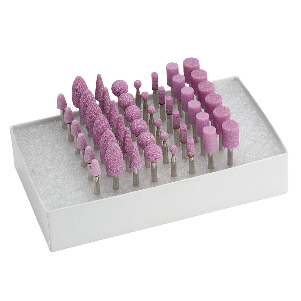 [331-0015] Gesswein® Pink Mounted Points Set of 48 - 3mm Shank
