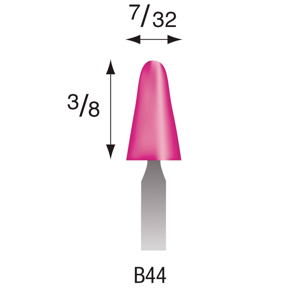 [340-0420] B42 Pink Mounted Points 1/8" Shank (Pkg of 24)