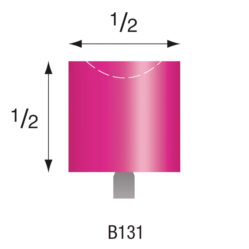 [340-1313] B131 Pink Mounted Points 3mm Shank (Pkg of 24)