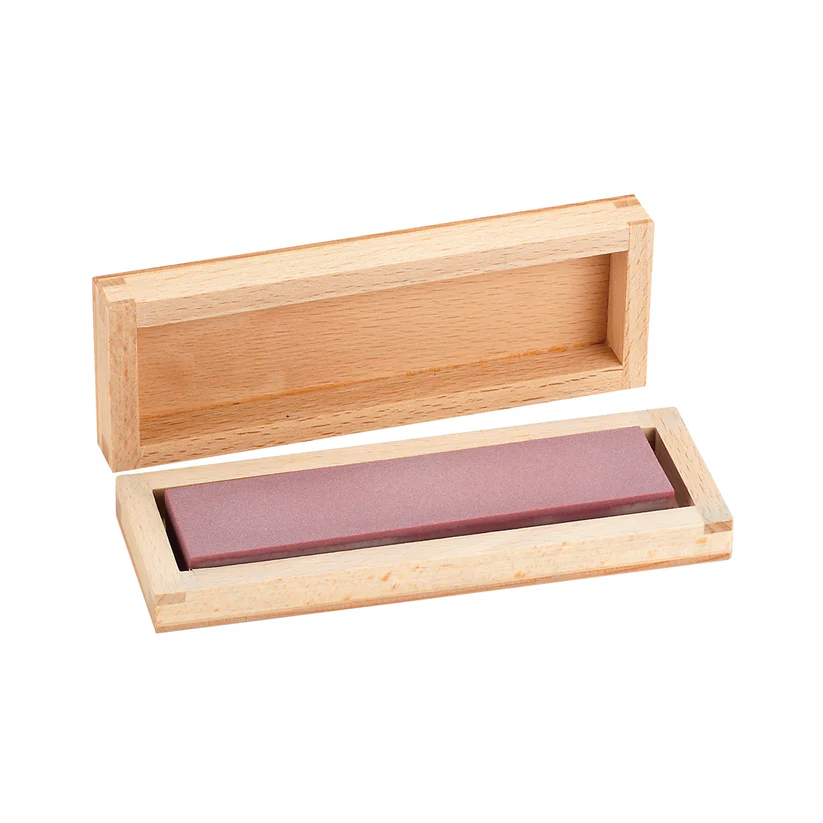 [350-1103] DEGUSSIT® Ruby® 4" Fine, 1-Sided Bench Stone