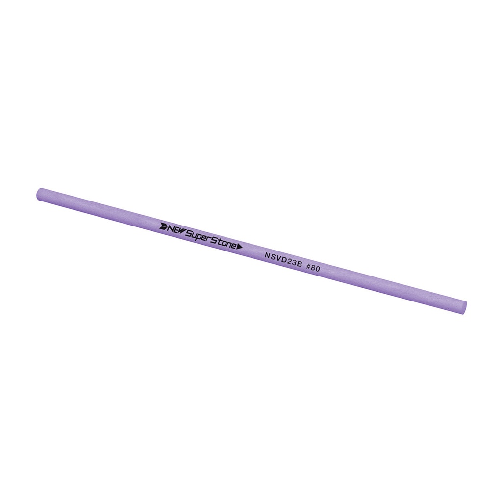 [355-0032] NSS 2.35 Round x 100mm 80 Grit Violet New Super Ceramic Stone
