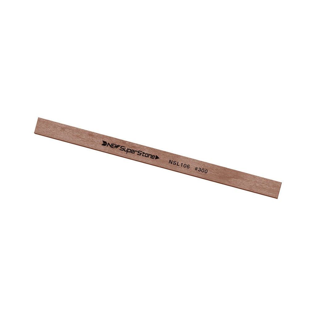 [355-0414] NSS 1x6x100 300 Grit Lt. Brown New Super Ceramic Stone