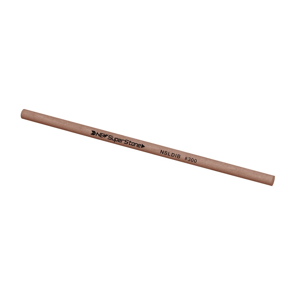 NSS 3.175x100 Round 300 Grit Lt. Brown New Super Ceramic Stone