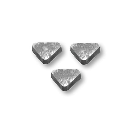 [404-1000] Cast Iron 3/8" Triangular x 1/8" Laps (Pack of 3)