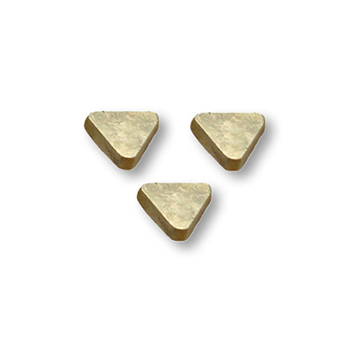 [404-1010] Brass 3/8" Triangular x 1/8" Laps (Pack of 3)