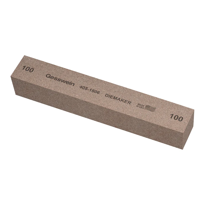 [405-1806] Gesswein® Diemaker Stones - 1" x 1" x 6", 100 Grit  (Pkg. of 6)