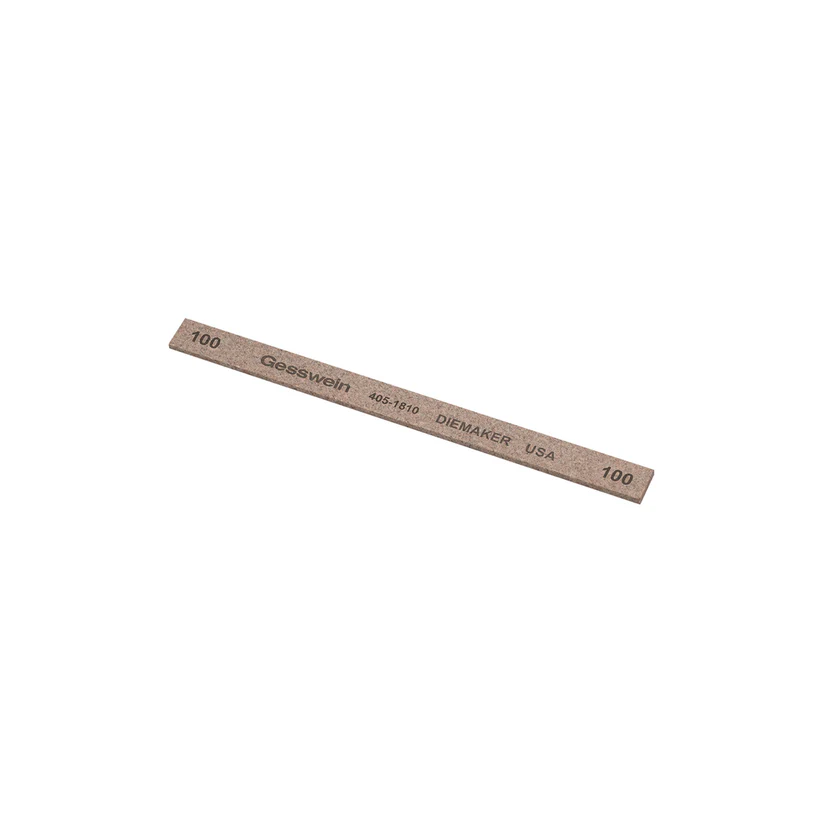 [405-1810] Gesswein® Diemaker Stones - 1/4" x 1/16" x 4", 100 Grit  (Pkg. of 12)