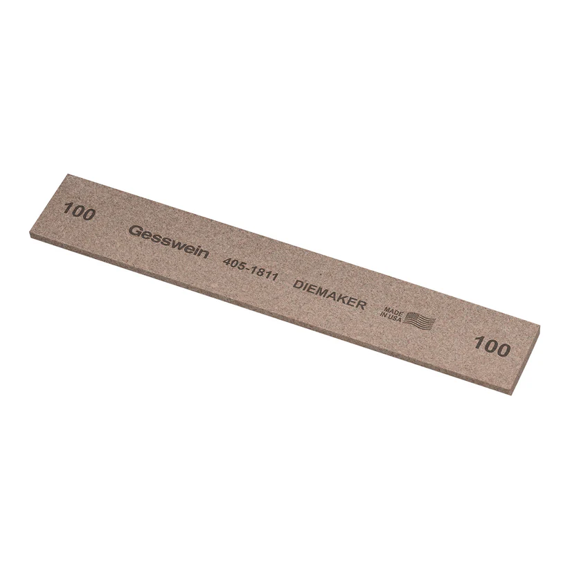 [405-1811] Gesswein® Diemaker Stones - 1" x 1/8" x 6", 100 Grit  (Pkg. of 6)