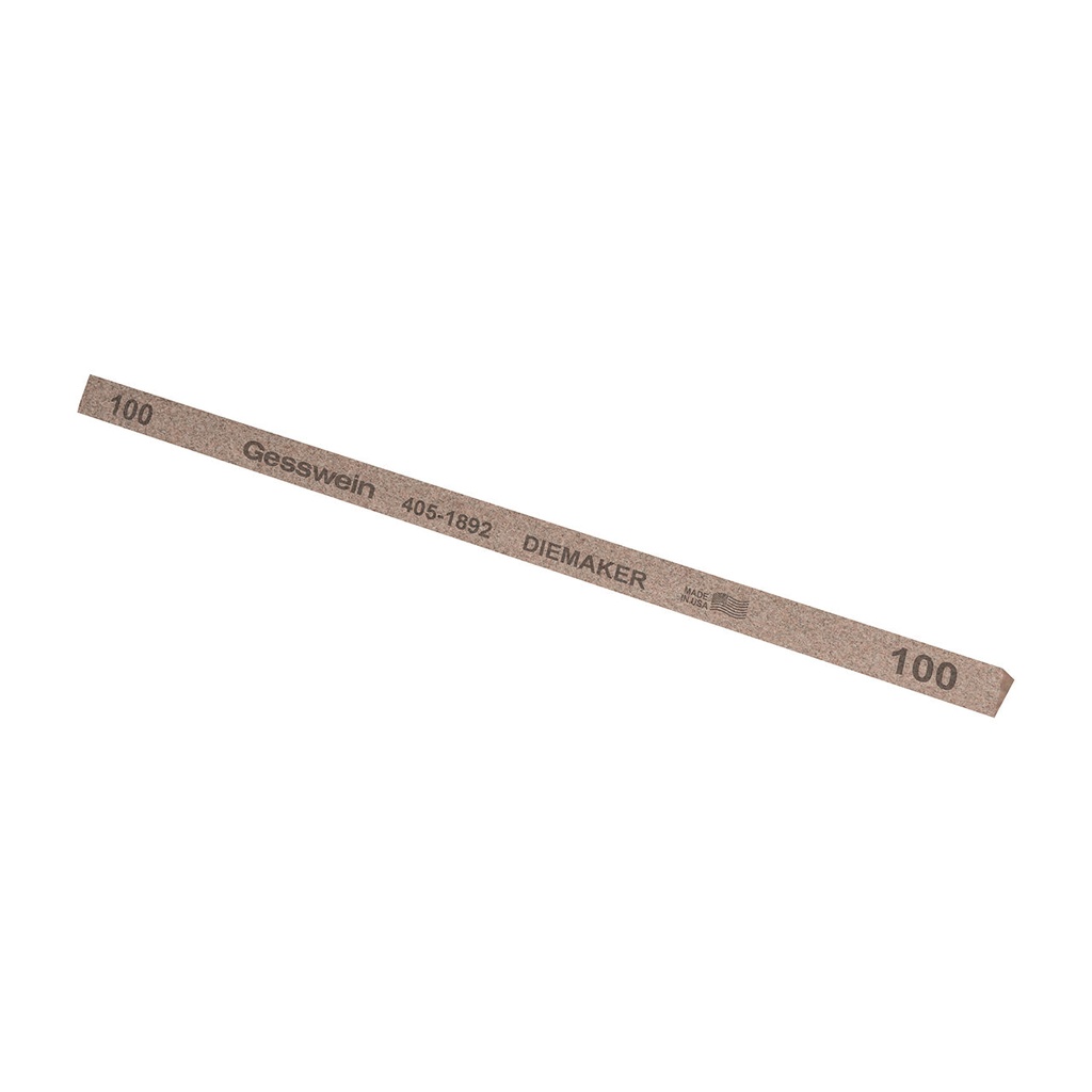 [405-1892] Gesswein® Diemaker Stones - 1/4" x 6" Triangle, 100 Grit  (Pkg. of 12)