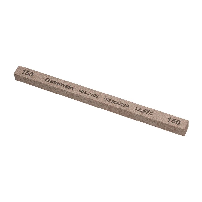 [405-2108] Gesswein® Diemaker Stones - 3/8" x 3/8" x 6", 150 Grit  (Pkg. of 12)
