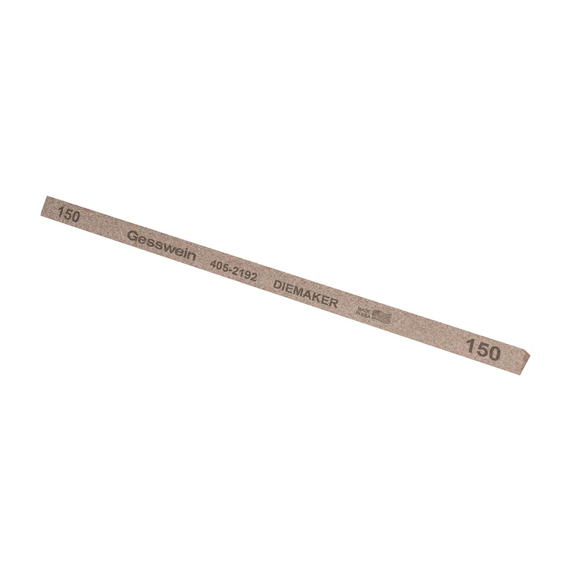 Gesswein® Diemaker Stones - 1/4" Triangle x 6", 150 Grit  (Pkg. of 12)