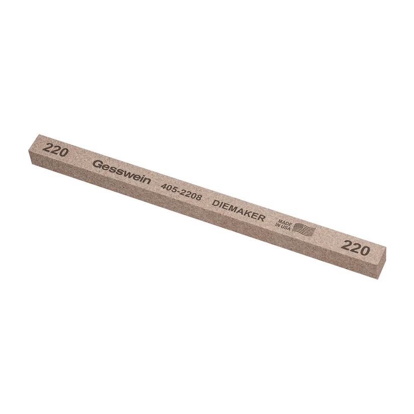 Gesswein® Diemaker Stones - 3/8" x 3/8" x 6", 220 Grit  (Pkg. of 12)