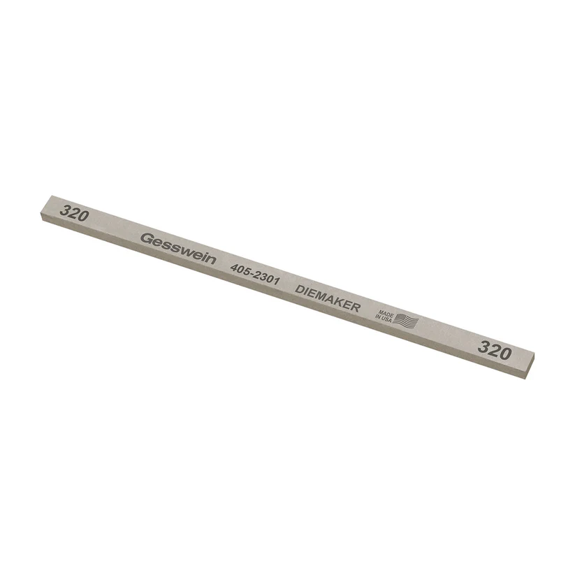 Gesswein® Diemaker Stones - 1/4" x 1/8" x 6", 320 Grit  (Pkg. of 12)