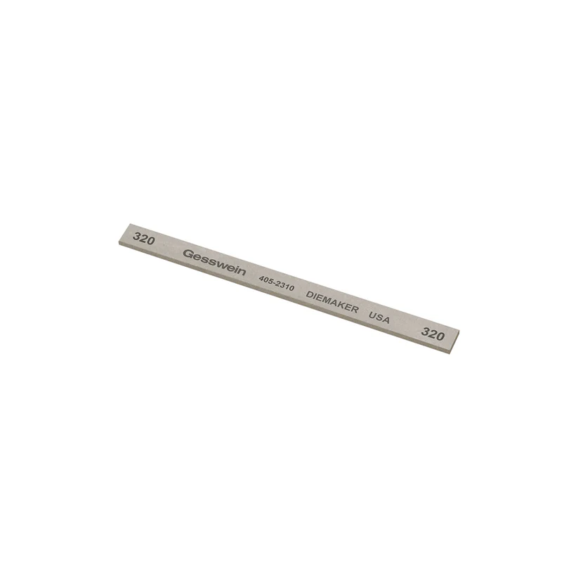 [405-2310] Gesswein® Diemaker Stones - 1/4" x 1/16" x 4", 320 Grit  (Pkg. of 12)