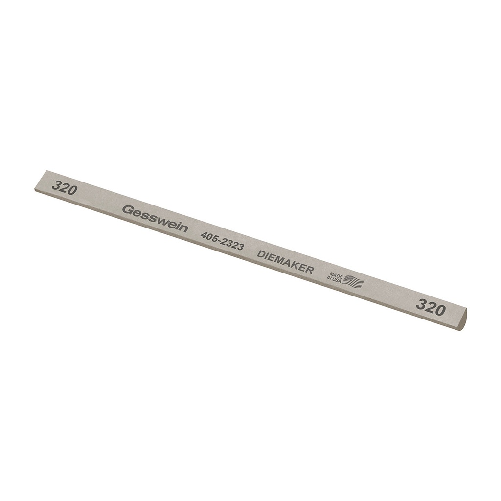 [405-2323] Gesswein® Diemaker Stones - 1/4" x 6" Hybrid, 320 Grit  (Pkg. of 12)