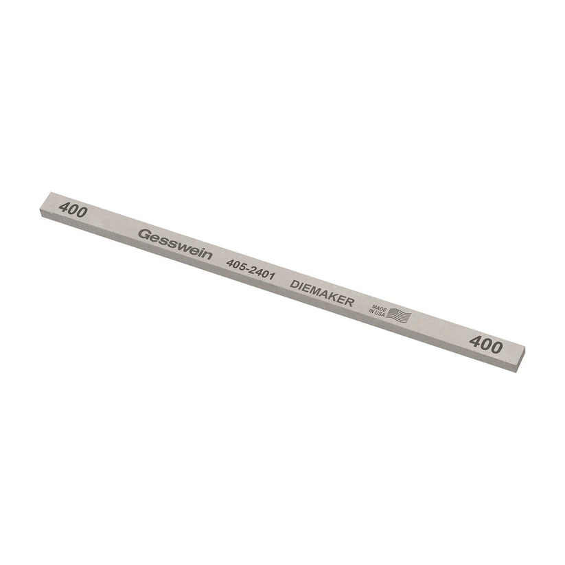 [405-2401] Gesswein® Diemaker Stones - 1/4" x 1/8" x 6", 400 Grit  (Pkg. of 12)